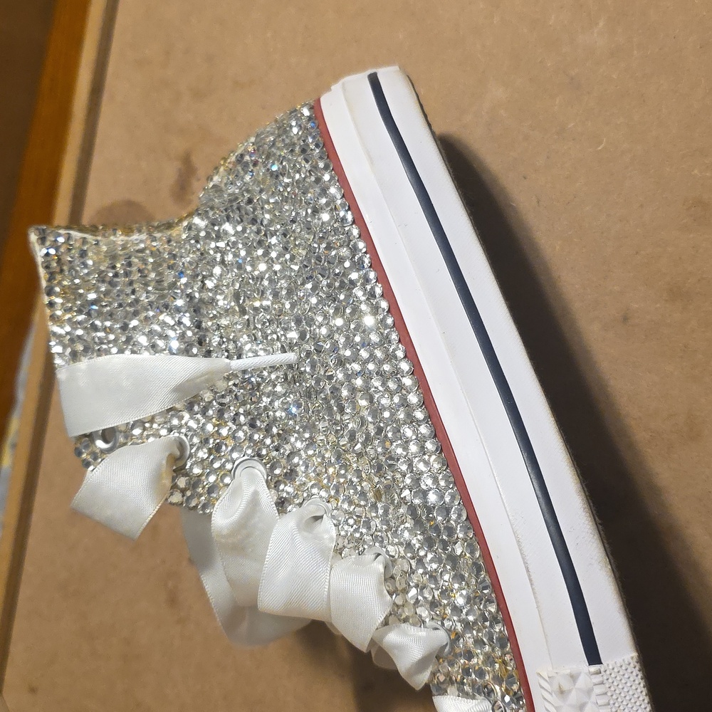 Converse Chuck Taylor Custom Sparkling High-Tops - Silvery - Picture 16 of 16
